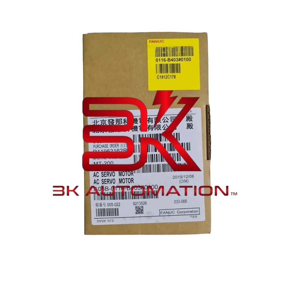 Fanuc A06B-0116-B403#0100 – 3K Automation